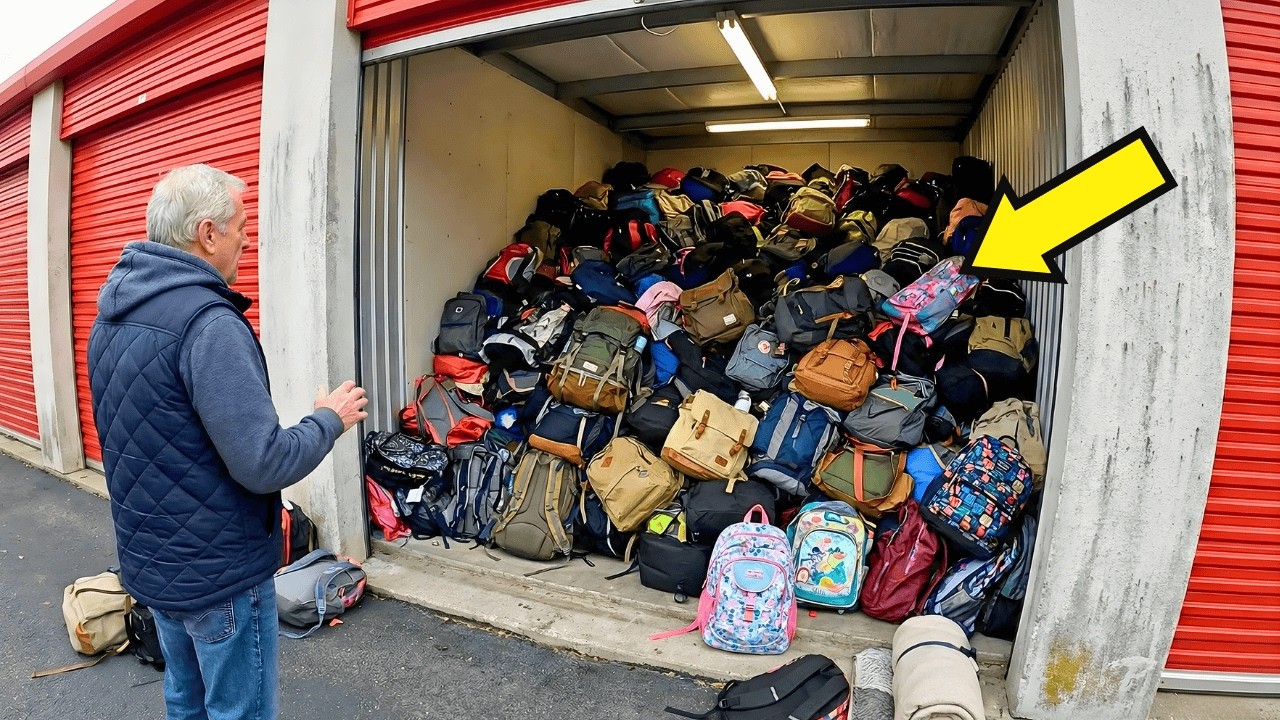 Retired Man Buys Storage Unit STUFFED with Lost Backpacks… I Couldn’t ...