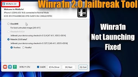 SOLVED: Winra1n Jailbreak Not Launching Not Working Windows 10/11 FIX | usbdk driver