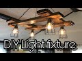 Vintage DIY Rustic Light Fixture Build