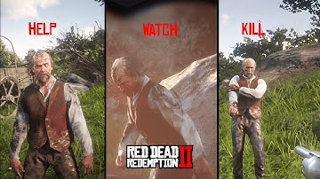 What Happens If You Decide To Help Vs Kill Vs Watch - Man Who Crashed His Wagon RDR2 (All Outcomes)