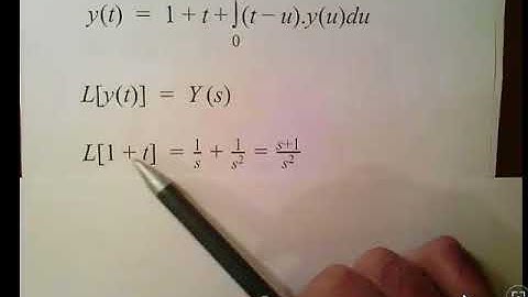 Laplace Transform : Solving Integral Equations
