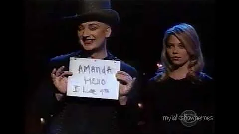 BOY GEORGE & AMANDA DETMER COMPETE