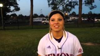 Kaylee Isenburg talks home run after an intentional walk
