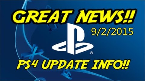 PS4 UPDATE INFO! 3.00 Code Named: Kenshin