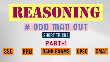 Odd man out  part 1 | Reasoning tricks | By Basha sir