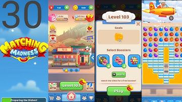 Matching Madness: Match 3 Puzzle games. Level 103 #tinytacticsgames