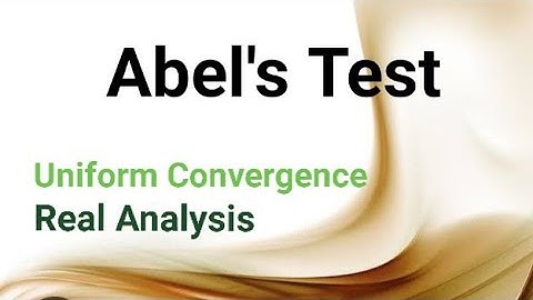 Real Analysis for csir net mathematics # Msc. Maths# Tests for Uniform Convergence