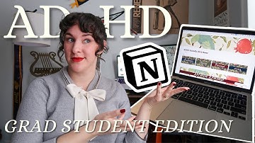 How I Use Notion For School as an ADHD Student 📚 (a rant about toxic productivity + template!)
