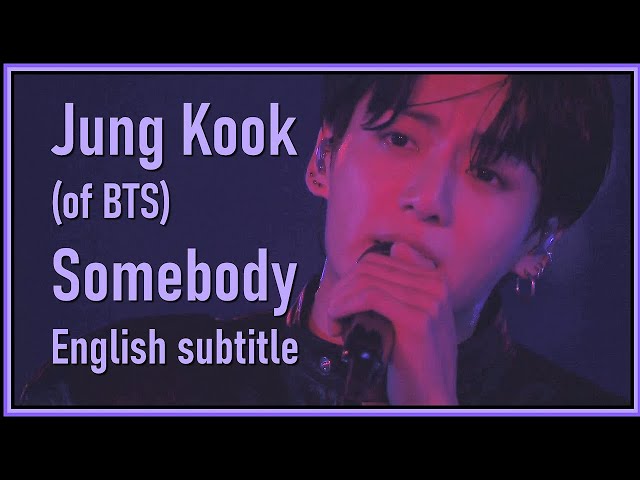 Jung Kook of BTS - Somebody @ ‘GOLDEN’ Live On Stage 2023 [ENG SUB] [Full HD] class=