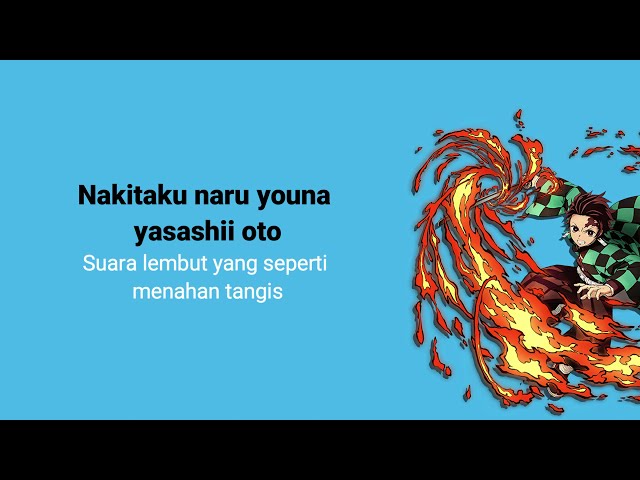 Kimetsu no Yaiba OST [Go Shinna ft Nami Nakagawa - Kamado Tanjirou no Uta] Lirik u0026 Terjemahan class=
