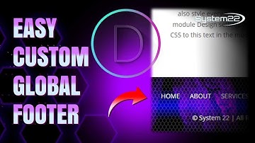 Divi Theme Create An Easy Custom Global Footer 👈👈👈