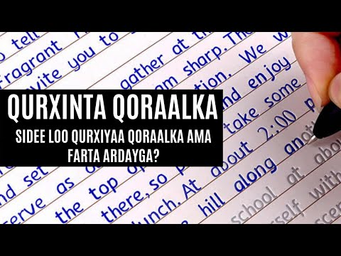 Qurxinta Farta Ama Qoraalka. Sidee Loo Qurxiyaa Qoraalka Ama Farta Ardayga?