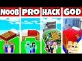 Minecraft: FAMILY GIANT BED HOUSE BUILD CHALLENGE - NOOB vs PRO vs HACKER vs GOD in Minecraft