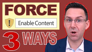 3 Ways To Force Enable Content In Excel: Enable Macros Automatically