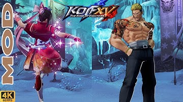 Athena (as Oichi from SW5) vs Yamazaki (Ultimate Yamazaki) | KOFXV mods | CPU vs CPU