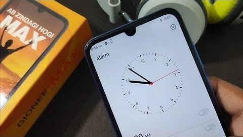 How to set alarm in Gionee Max | How to set alarm in Gionee Max 2021