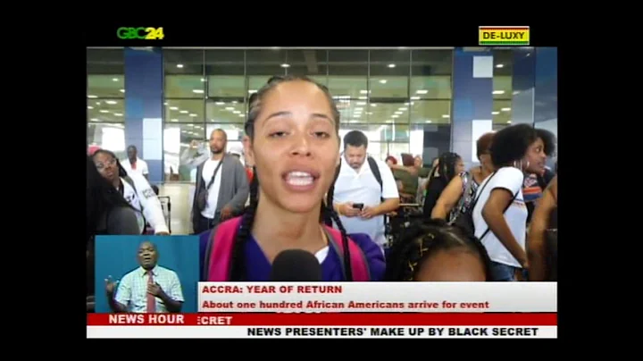 About 100 African Americans arrive for 'Year of Return'