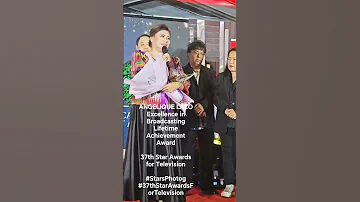 ANGELIQUE LAZO Excellence In Broadcasting Lifetime Achievement Award 37th Star Awards For Television 