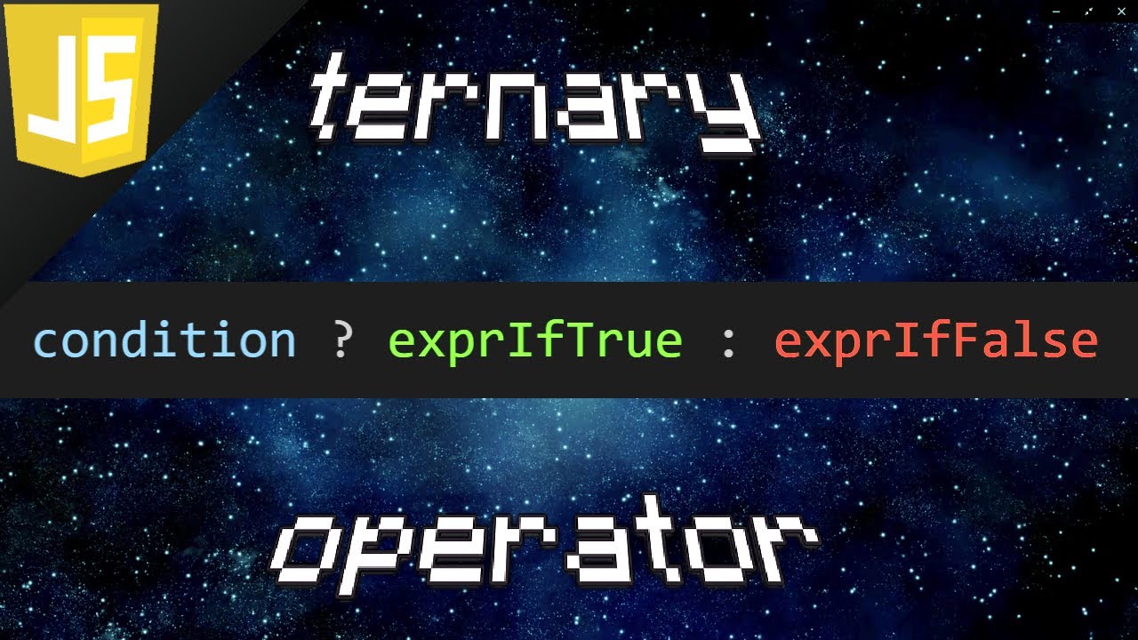 javascript ternary operator assignment