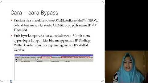 FITUR BYPASS DENGAN IP BINDINGS, WALLED GARDEN DAN IP WALLED GARDEN