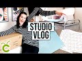 Unboxing My NEW Cricut Maker & Making Stickers!! | Studio Vlog