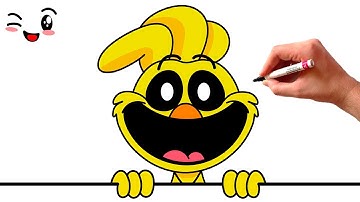 How To Draw KICKIN CHICKEN | Poppy Playtime - Smiling Critters