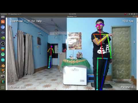 OpenPose : Real time 2D Pose Estimation with  Webcamera using Caffe