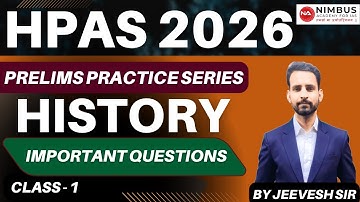 HPAS 2026 Prelims Practice Series | History Class-1 | Physiographic Division#hpas #nimbusacademy