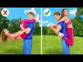 Impossible acrobatics challenge  pro vs noob gymnastic tiktok tricks vlog by 123 go challenge
