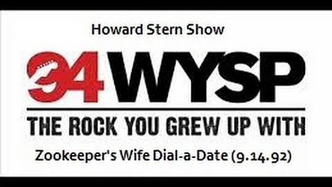 Zookeeper's Wife Dial a Date on Howard Stern's Sho...