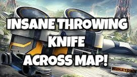 Black Ops 3: INSANE Throwing Knife Across Map!