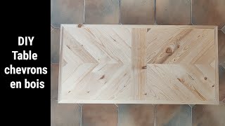 Tuto comment fabriquer une table basse en bois et chevrons (facile)