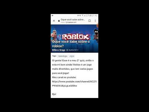 Quiz Oque Você Sabe Sobre O Roblox Giovanaa Gameer - roblox youtube quiz