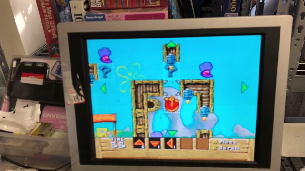 SpongeBob SquarePants Jellyfish Dodge Jakks TV Plug N Play TV Game