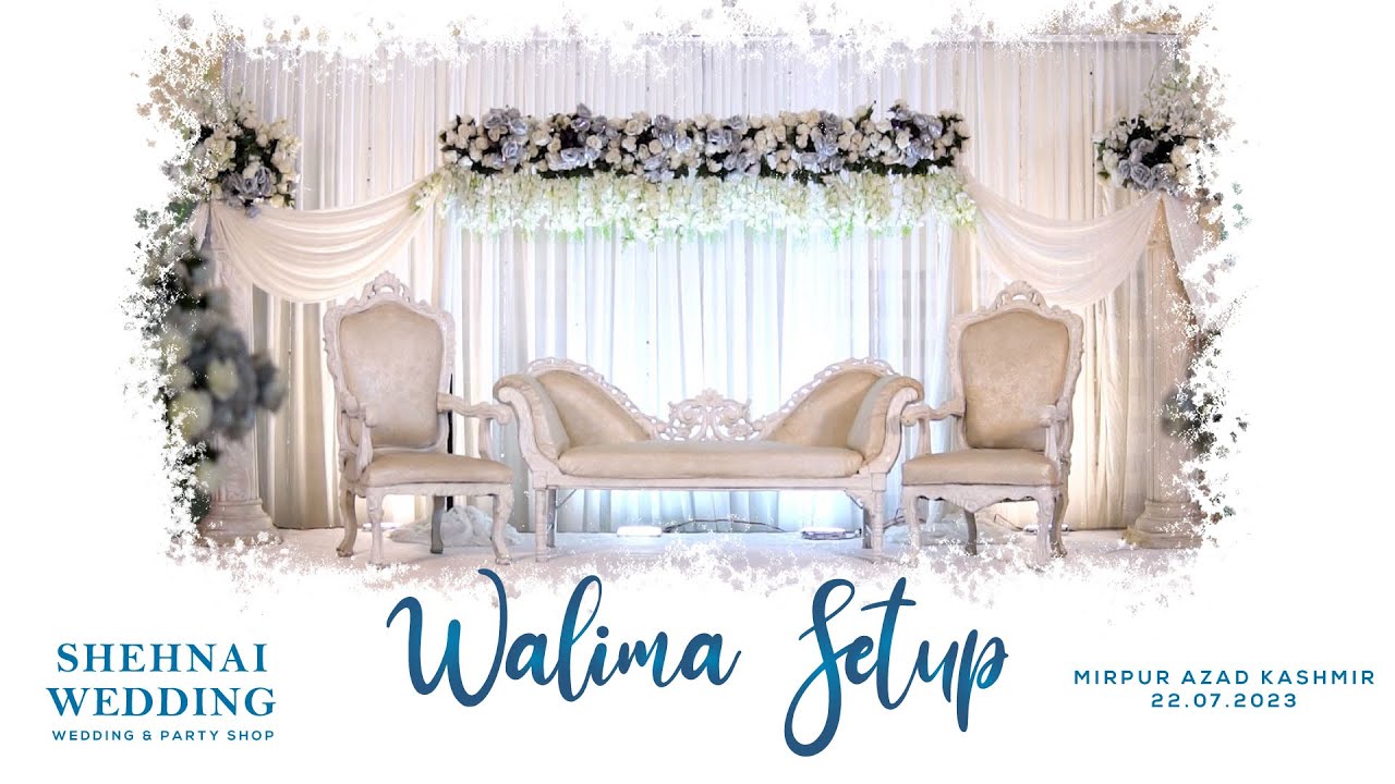 Decent Walima Setup | best kashmiri wedding decoation | wedding stages | walima decor in mirpur ak