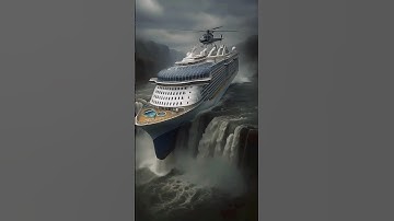 "When a Cruise Ship Tries to Go Through a Waterfall?! | Crazy Simulation!"