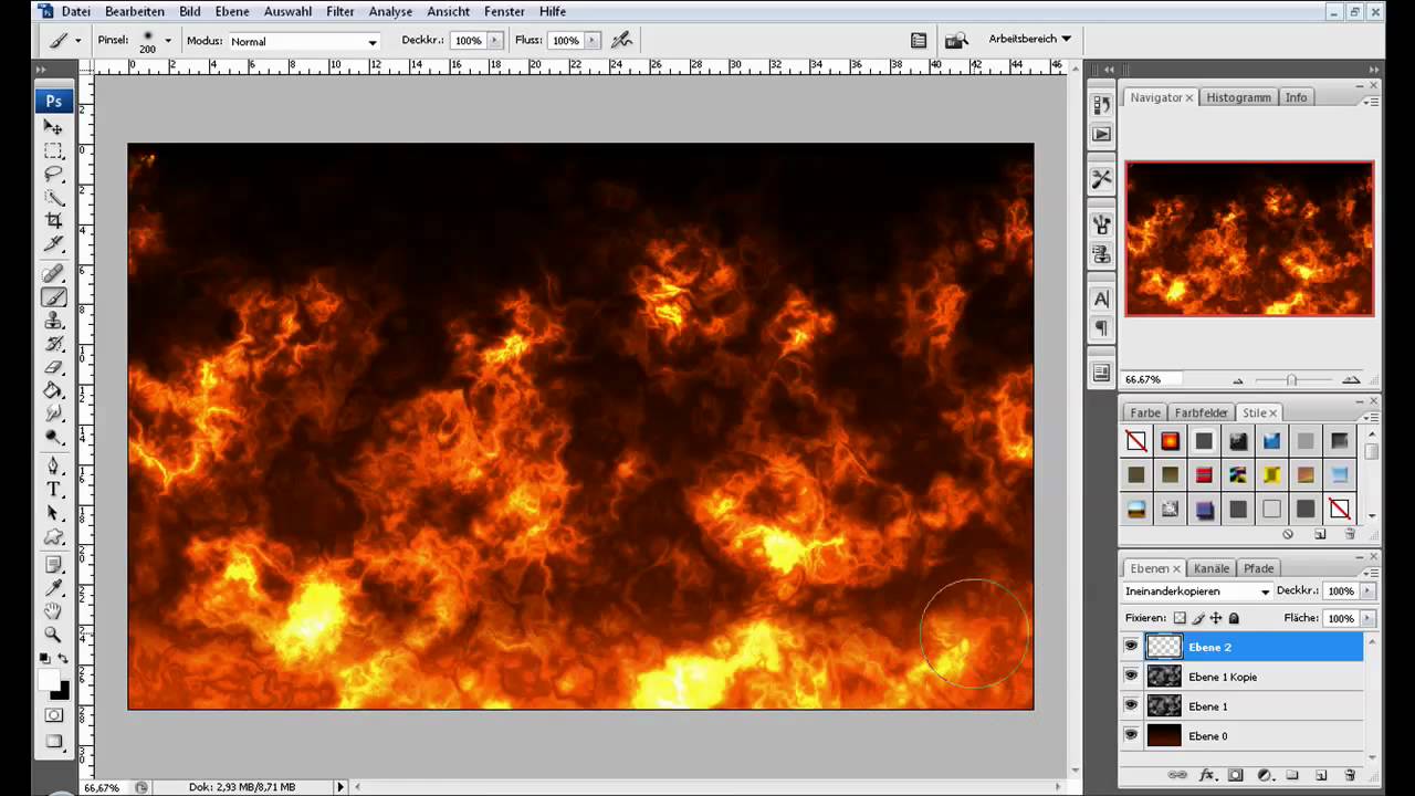 Photoshop Cs3 Feuer Erstellen Youtube