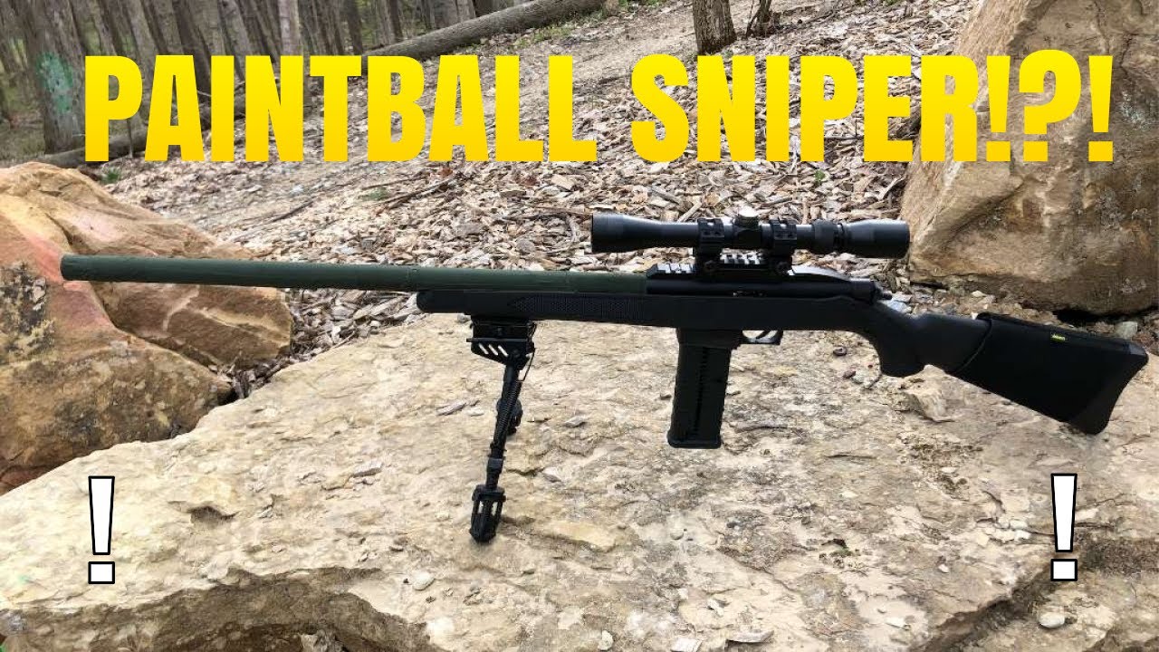 We Built A Paintball Sniper Pt.2 YouTube