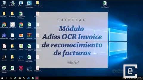 Tutorial a3ERP - Módulo Escaneo y entrada de datos automático de facturas