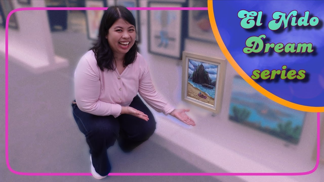 How to paint an El Nido island in acrylic? Painting process of El Nido Dream 2