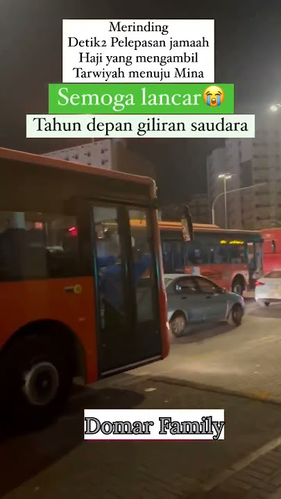 Merinding Detik2 Pelepasan jamaah Haji yang mengambil Tarwiyah menuju MinaSemoga lancar #haji2023