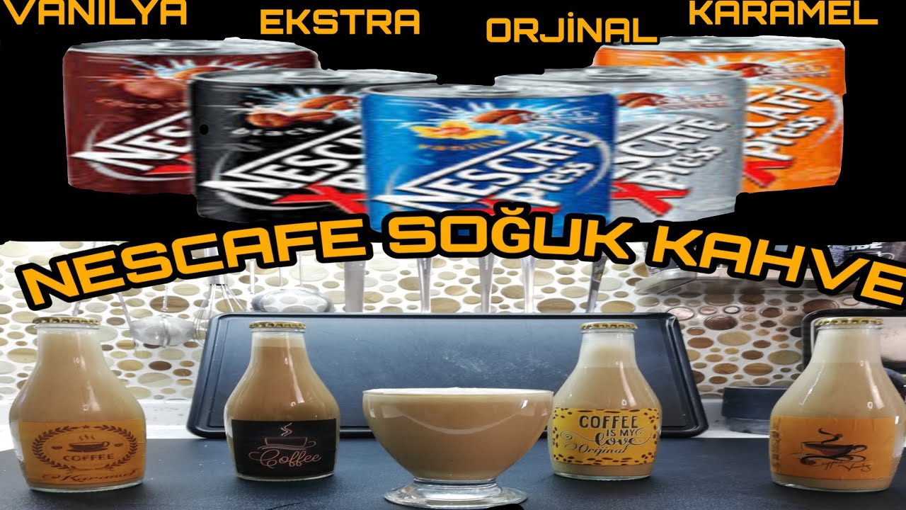 NESCAFE SOĞUK KAHVE KENDİN YAP 4 TARİF 1 VİDEODA YouTube