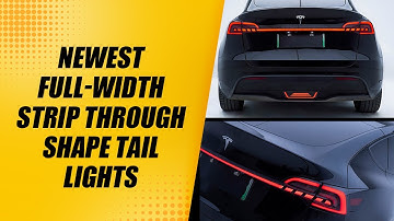 Newest Full-Width Strip Through Shape Tail Lights For Model 3 & Y