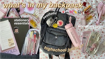 🖇️🎀📝 it girl- what’s in my backpack *back to school grwm 2023* (pencil case tour, emergency bag..)
