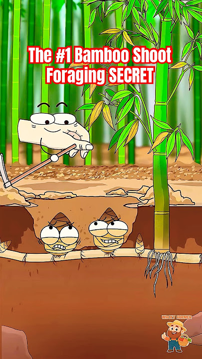 The #1 Bamboo Shoot Foraging SECRET You Need To Know #bambooshoot #animation