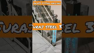 stainless steel and. Glass Railing #shortsviral #ytshorts #youtubeshorts #short #shorts