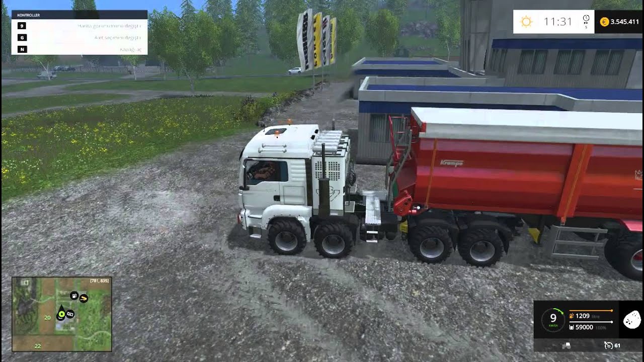 Farming Simulator 2015 Man TGS 41 480 8x8 Truck Mod - YouTube