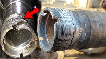 Repairing Damage Threads of 10 Wheels Truck Axle || Threads & Seal Size Repair ||