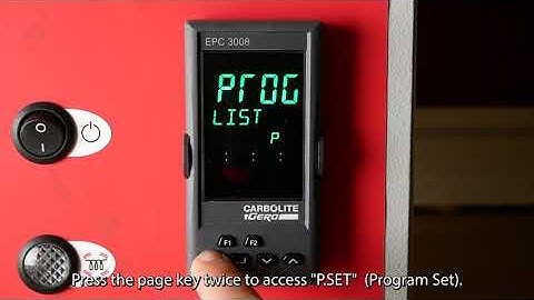 3008 Temperature Controller: Creating or Editing a Program