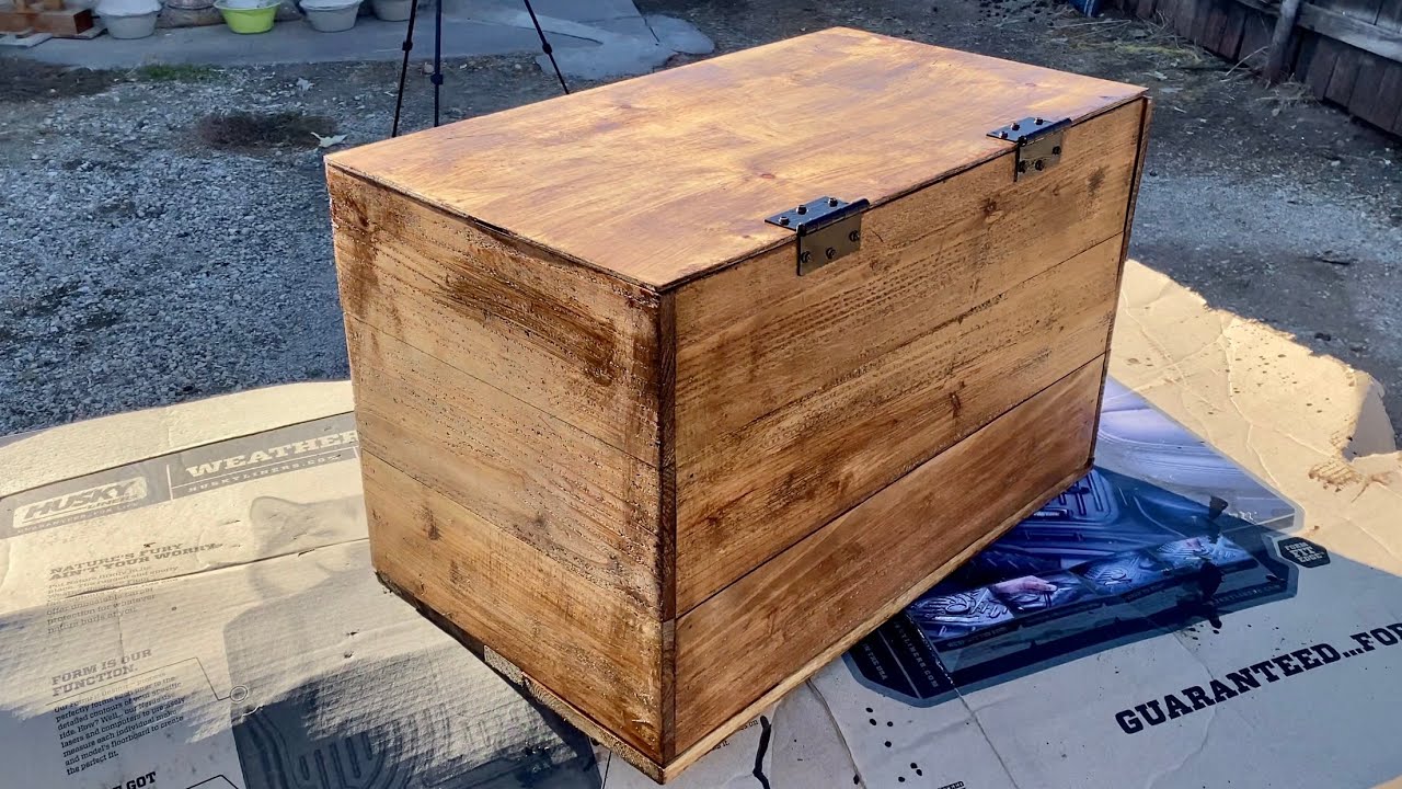 COMO HACER BAULES O CAJA DE MADERA CON $5 DOLARES 